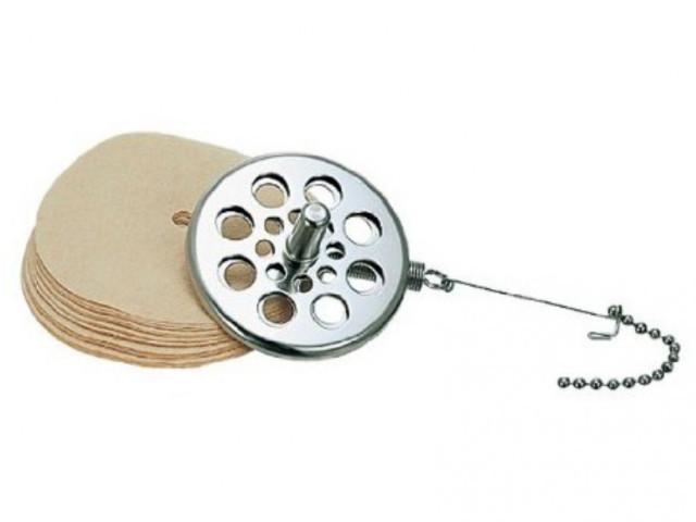 HARIO replacement filter spring for Syphon with 50 paper filters, product image from Kaffebox