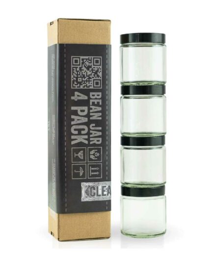 Clear Comandante Bean Jar - Set of 4