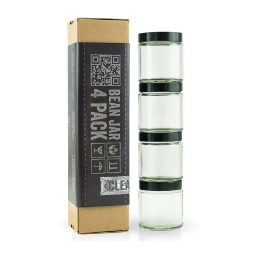 Clear Comandante Bean Jar - Set of 4