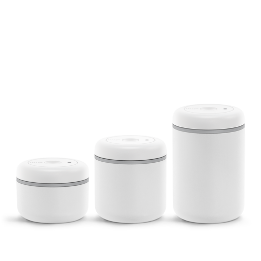 fellow atmost vacuum canister stainless steel white