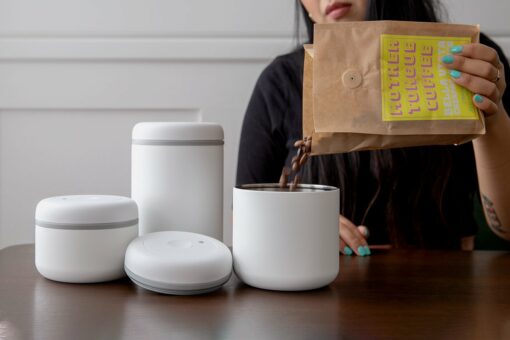fellow atmost vacuum canister white