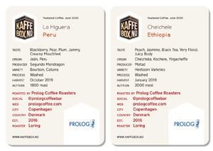 Prolog Coffee Roasters Nordic Subscription