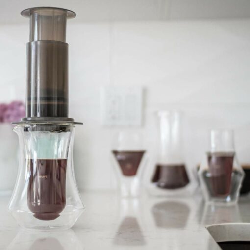 pique carafe with aeropress