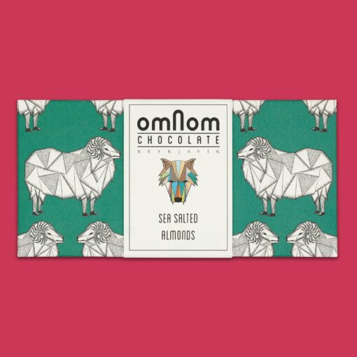 omNom Sea Salted Almonds Chocolate Bar
