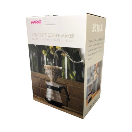 Hario VCSD-02R Koffiedruppel met kan en filter, staal, rood, 700 ml