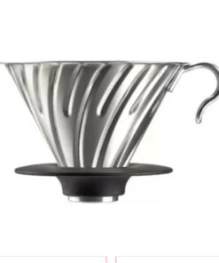 hario metal dripper hairline silver