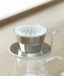 Kalita Wave Tsubame Dripper on table