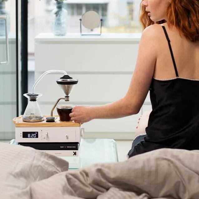 Barisieur Tea & Coffee Alarm Clock (Black)