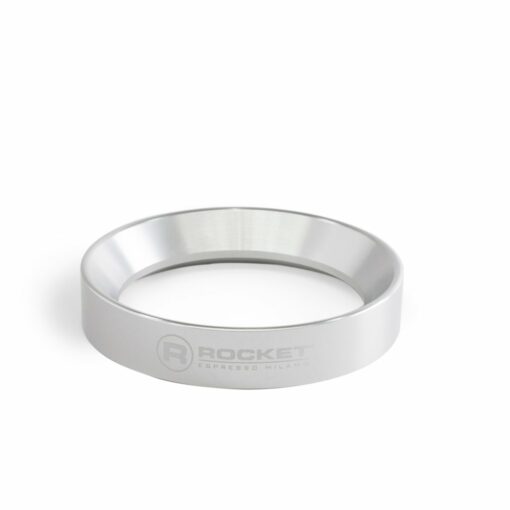 rocket espresso magnetic dosing funnel black silver