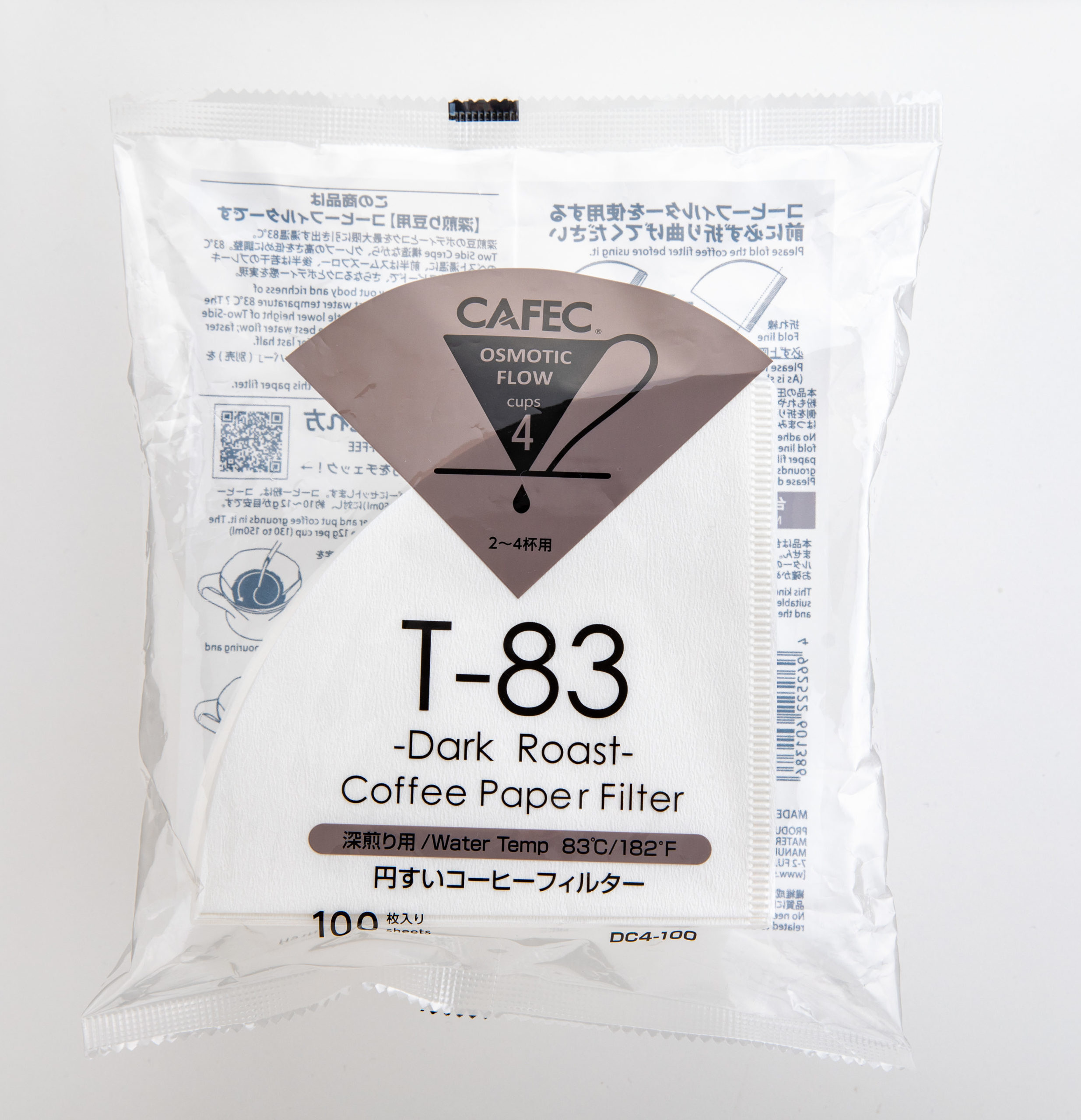 Cafec Dark Roast Filter Paper, product image from Kaffebox