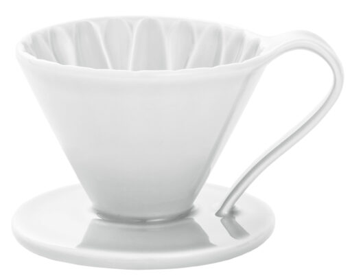 cafec flower dripper white cup 1