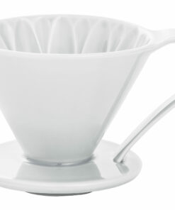 cafec flower dripper white cup 4