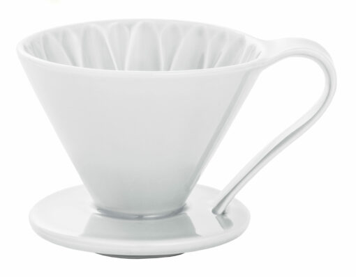 cafec flower dripper white cup 4