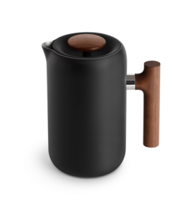 clara french press with walnut handle