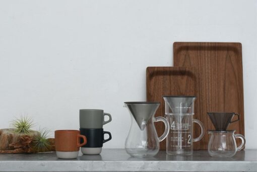 kinto pour over lab in kitchen