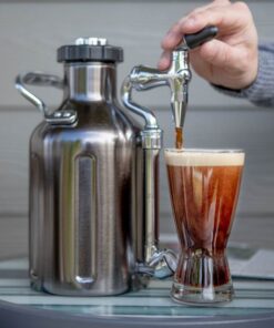 ukeg nitro cold brew coffee maker pouring coffee