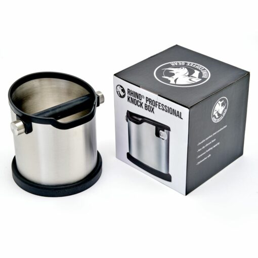 rhinowares knockbox deluxe stainless steel
