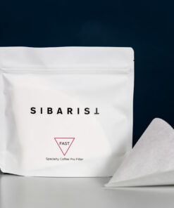 Sibarist fast specialty coffee filter white on black