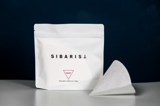 Sibarist fast specialty coffee filter white on black