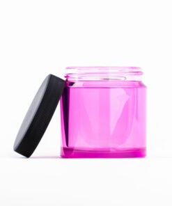 Comandante bean jar pink lid on side
