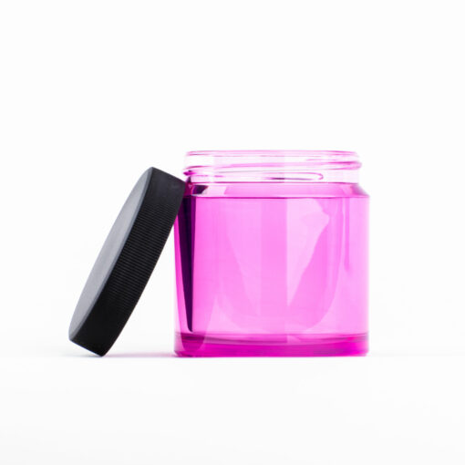 Comandante bean jar pink lid on side
