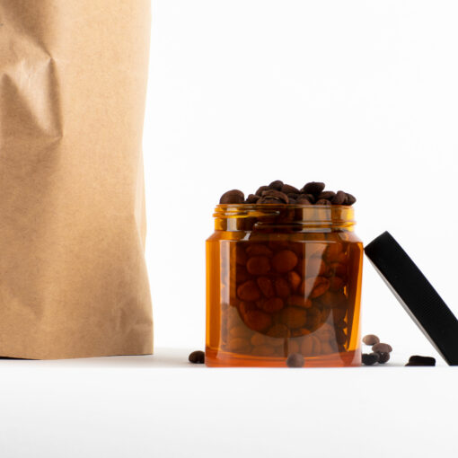 Comandante bean jar with beans