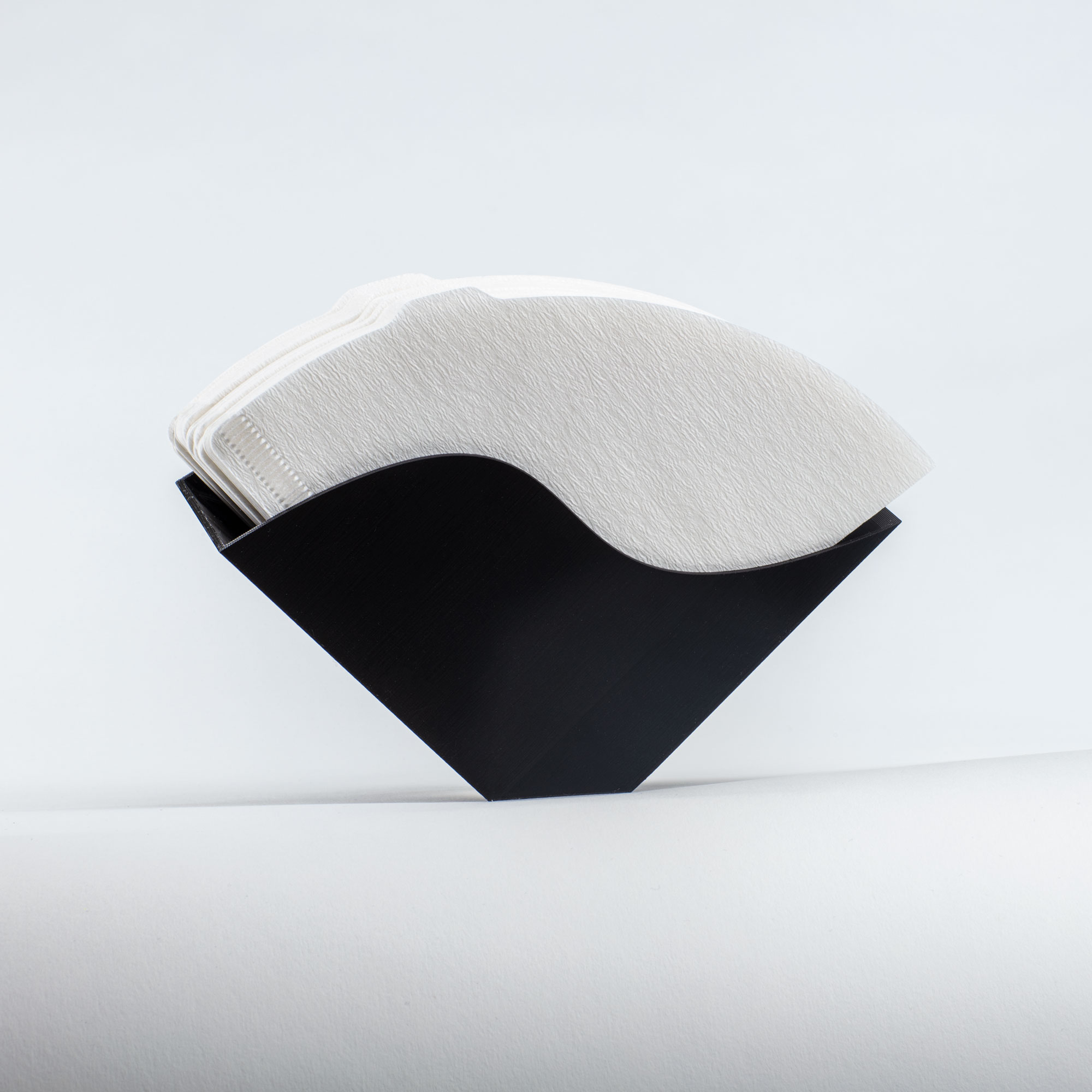 V60 02 sized filter holder for wall or cupboard front