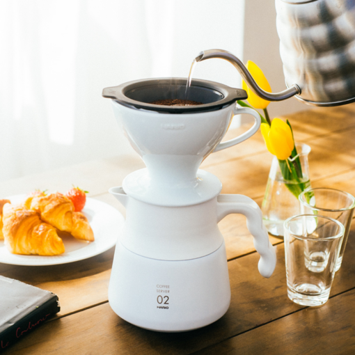 V60 Insulated Stainless Steel Server PLUS - white brew