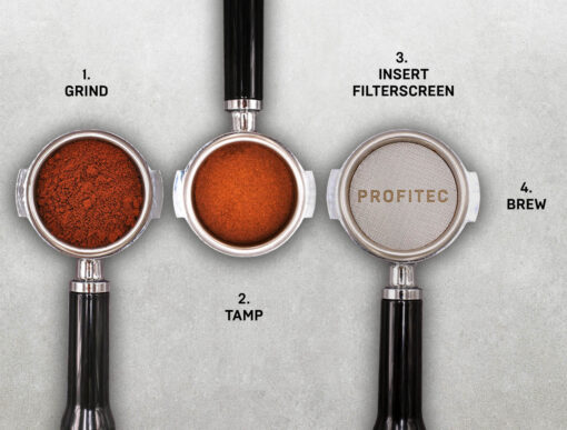 how to use profitec filter screen
