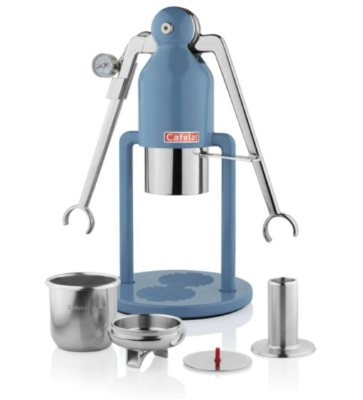 cafelat robot espresso maker blue barista