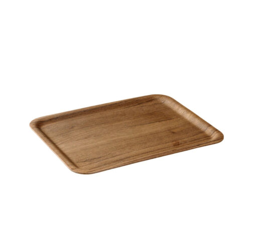kinto non slip tray medium teak