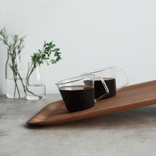non slip tray teak medium kinto