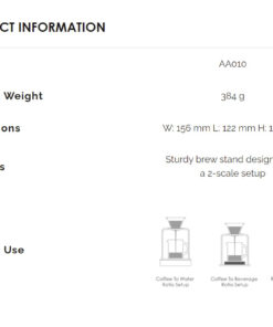acaia brew stand details