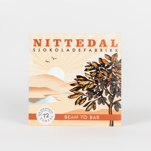 Nittedal Dark Chocolate Zorzal Dominikanske Replublikk 72% Specialty Chocolate Bar