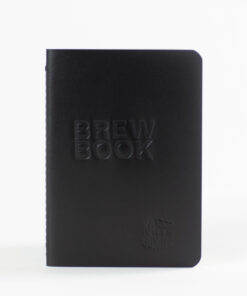 coffee brew journal cahier black