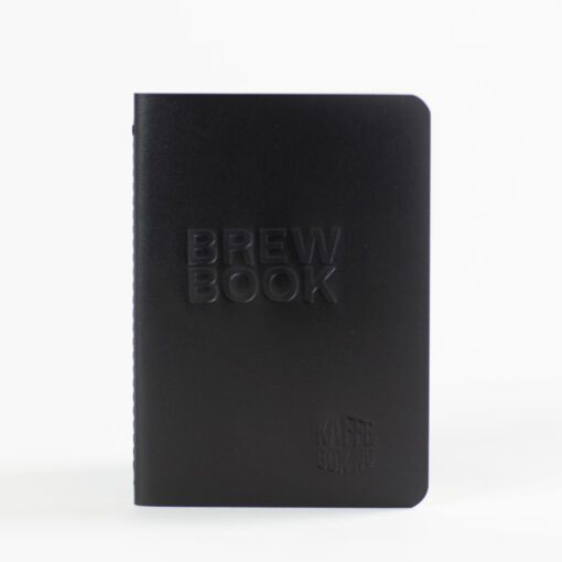 coffee brew journal cahier black