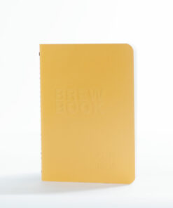 coffee brew journal cahier yellow