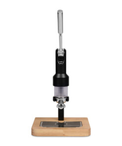 superkop black manual espresso maker front view