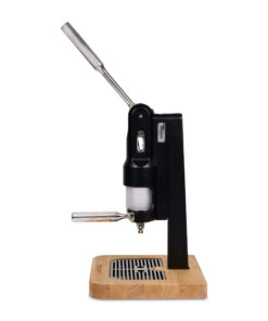 superkop black manual espresso maker side view
