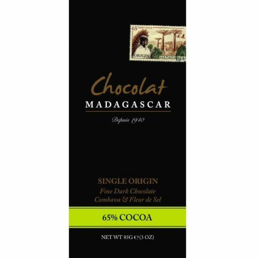 Chocolat Madagascar Fine Dark Chocolate 65 Combava & Fleur de Sel
