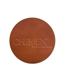 leather chemex coaster
