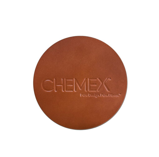 leather chemex coaster