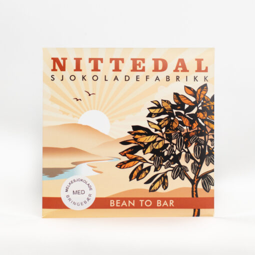 Nittedal Sjokoladefabrikk Milk Chocolate with Raspberry  Craft Chocolate Bar