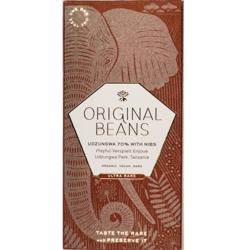 Original Beans Udzungwa with Nibs 70% BIO