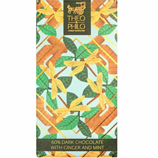 Theo & Philo – Dark Chocolate with Ginger & Mint 60%