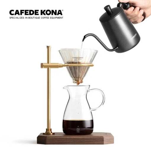 Cafede Kona Copper & Walnut Brew Stand - Image 4