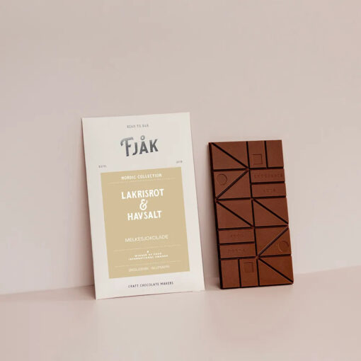 Fjåk 50 % Milk & Licorice Root Craft Chocolate Bar