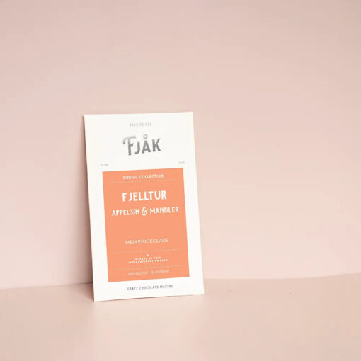 Fjåk Mountain Trip Orange & Almonds craft chocolate bar