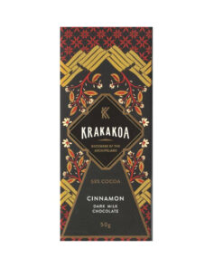 Krakakoa - Dark Milk Chocolate & Cinnamon 53% Craft Chocolate Bar