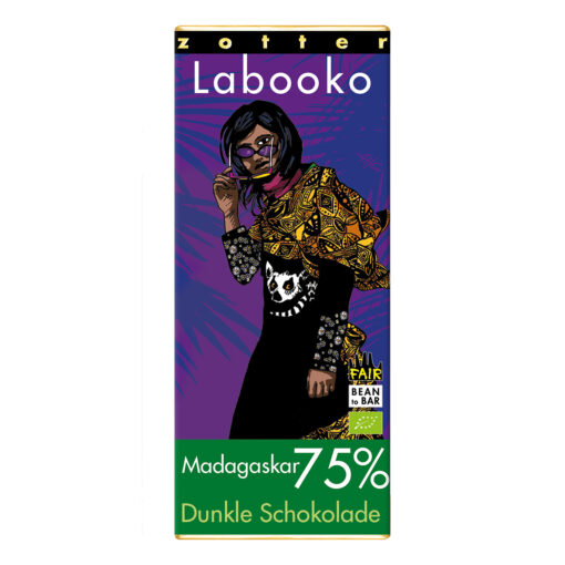Zotter Labooko 75% Madagascar Craft Chocolate Bar